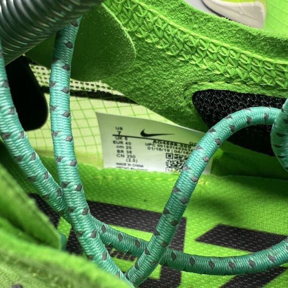 Buy Nike ZoomX Vaporfly NEXT%  Nike ZoomX Vaporfly Next% Electric Green Running AO4568-300 Men Size 7 Preowned